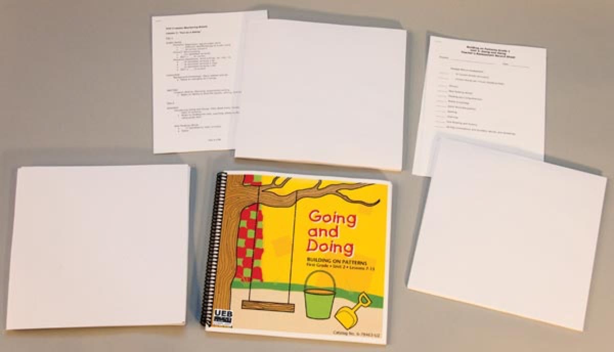 Building on Patterns: Primary Braille Literacy Program: First Grade: Unit 2  Worksheets Pack - UEB