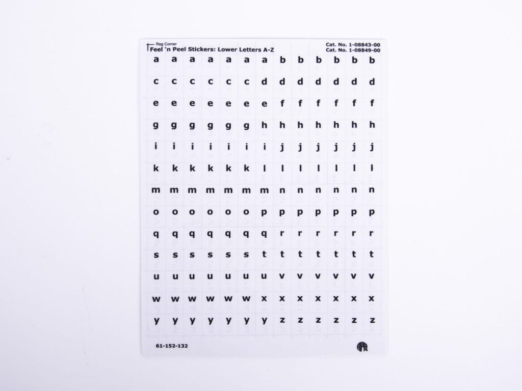 Feel 'n Peel Stickers: Braille-Print Capital Letters A-Z | American ...